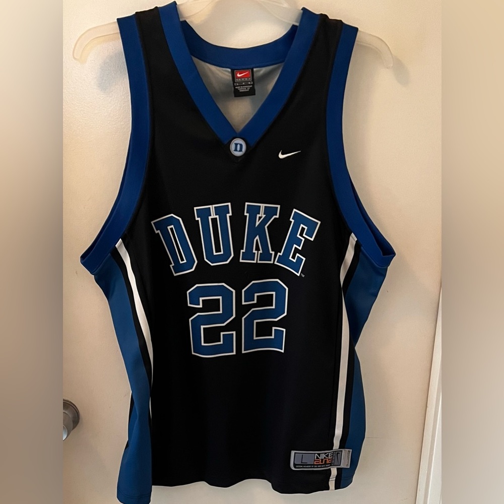 Nike Duke Jay Williams #22 Basketball Jersey, Large, Pre-Owned